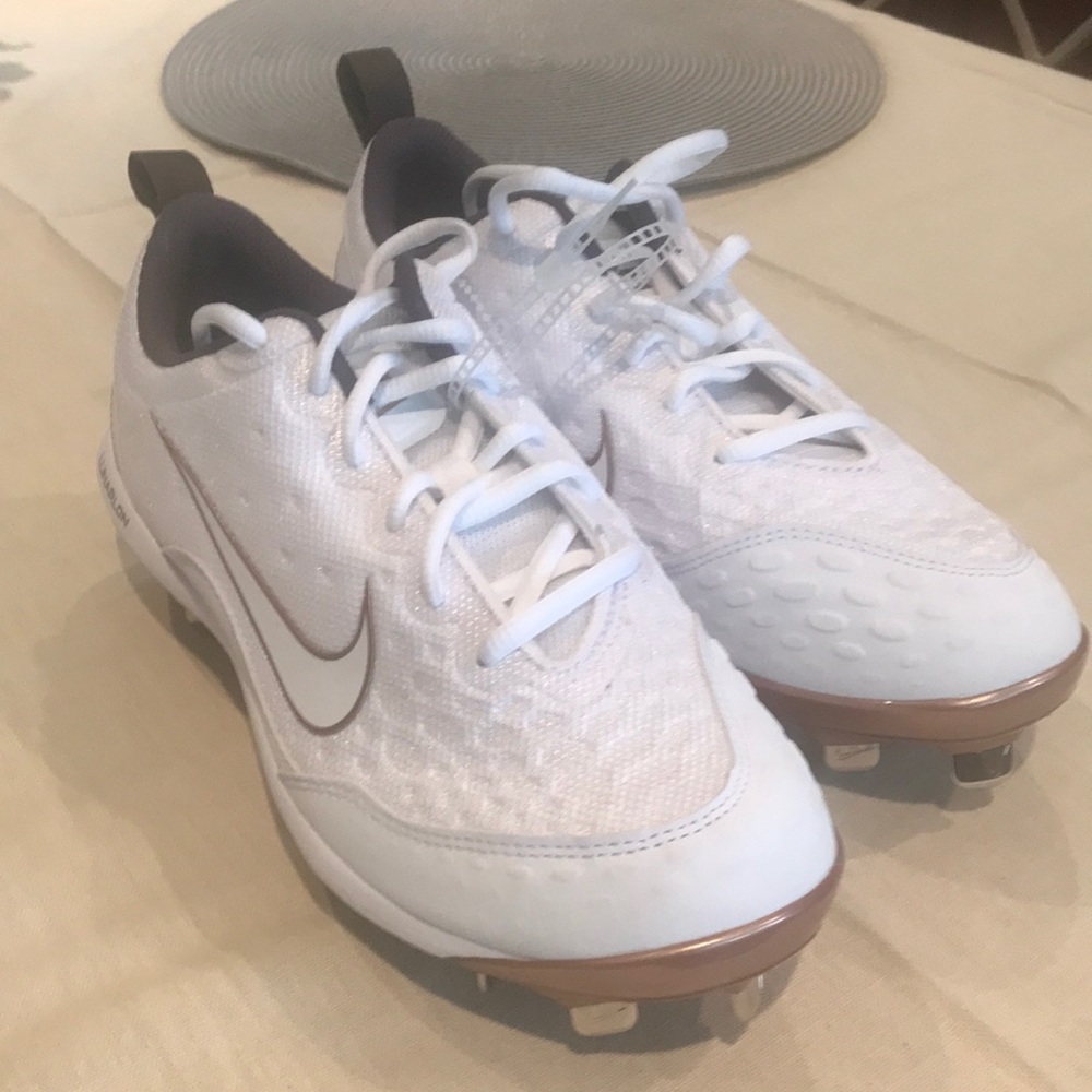 Nike Hyperdiamond softball cleats.
